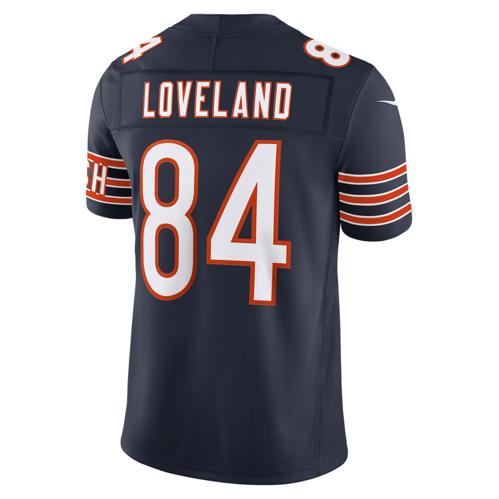 Men's Chicago Bears Colston Loveland Navy Team Vapor F.U.S.E. Stitched