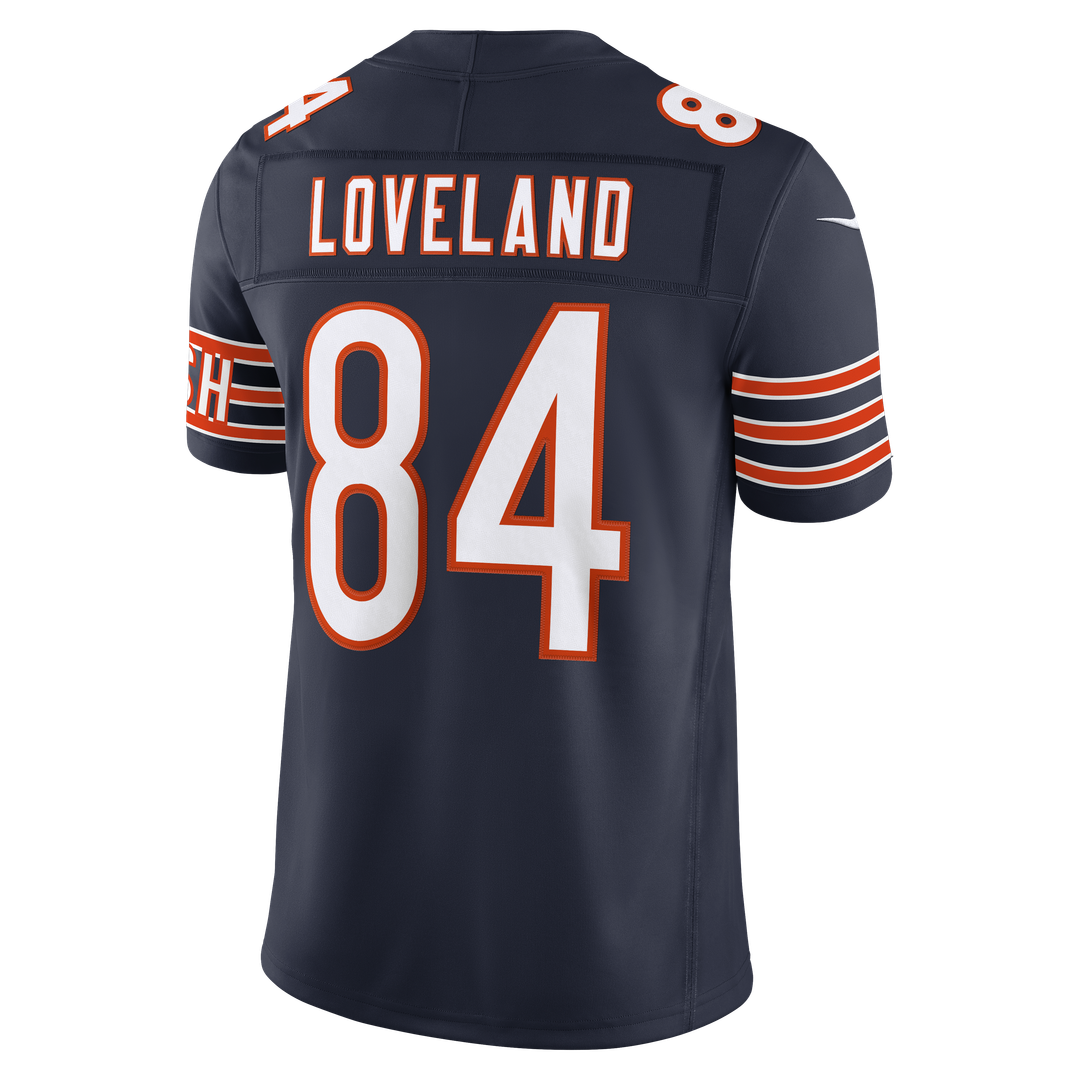 Men's Chicago Bears Colston Loveland Navy Team Vapor F.U.S.E. Stitched