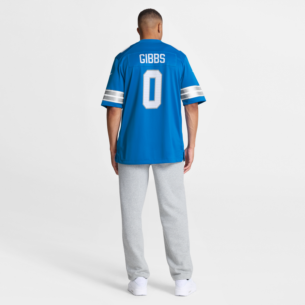 Men's Detroit Lions Jahmyr Gibbs Blue Game Player Jersey