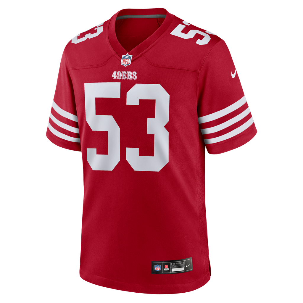 Men's San Francisco 49ers Jaden Dugger III Scarlet Team