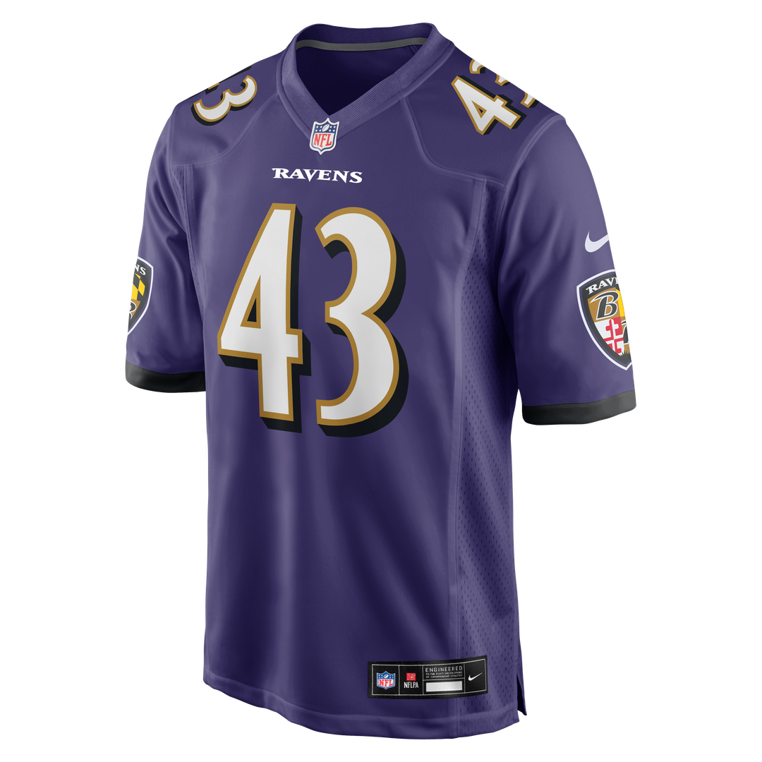 Men's Baltimore Ravens Justice Hill Purple