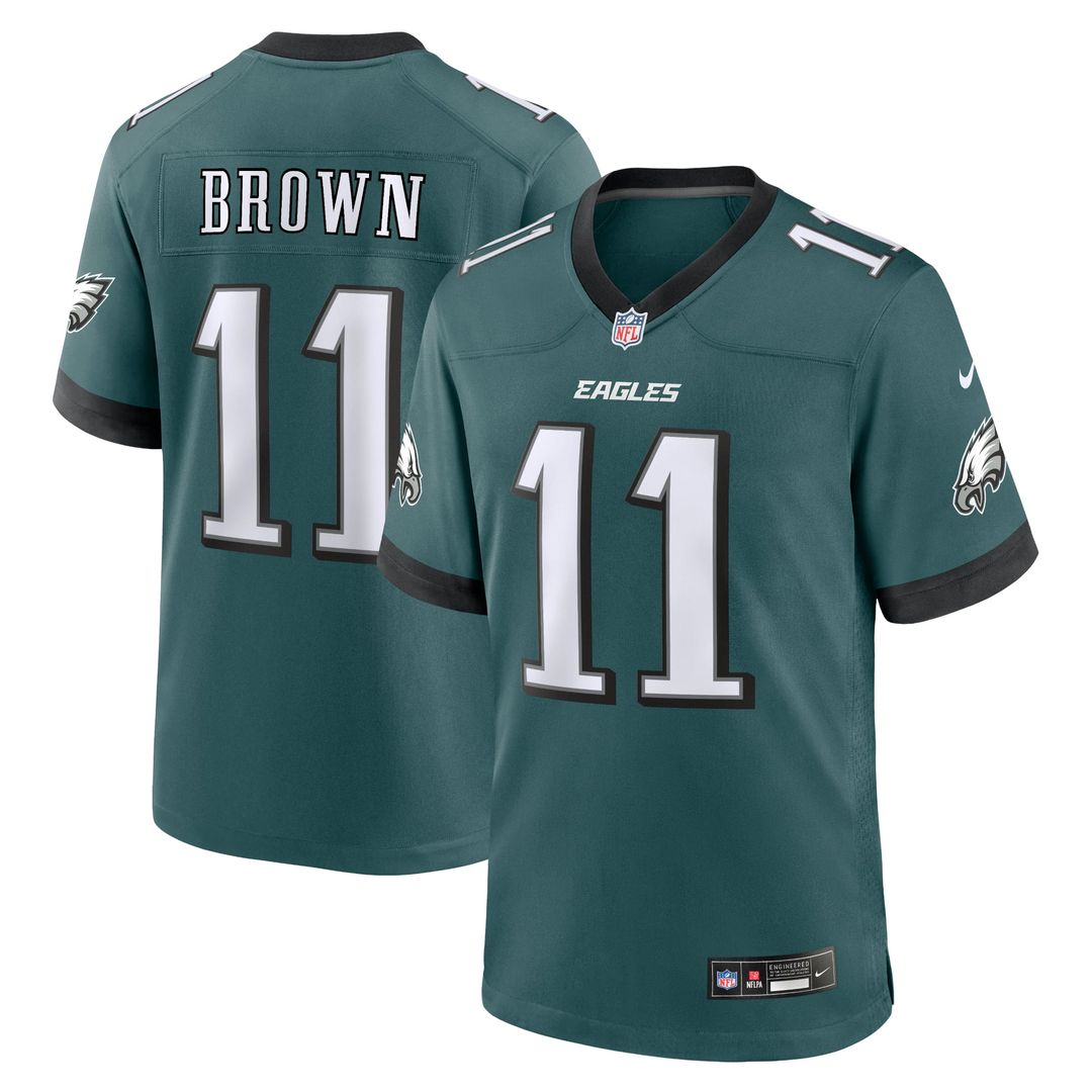 Men's Philadelphia Eagles A.J. Brown Midnight Green Team