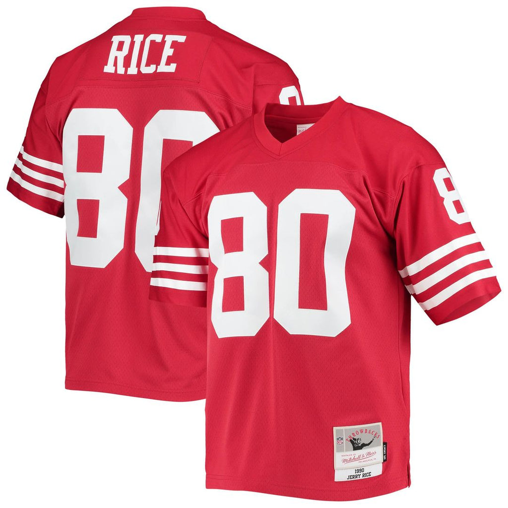 Men's San Francisco 49ers Jerry Rice Scarlet Legacy Replica Jersey