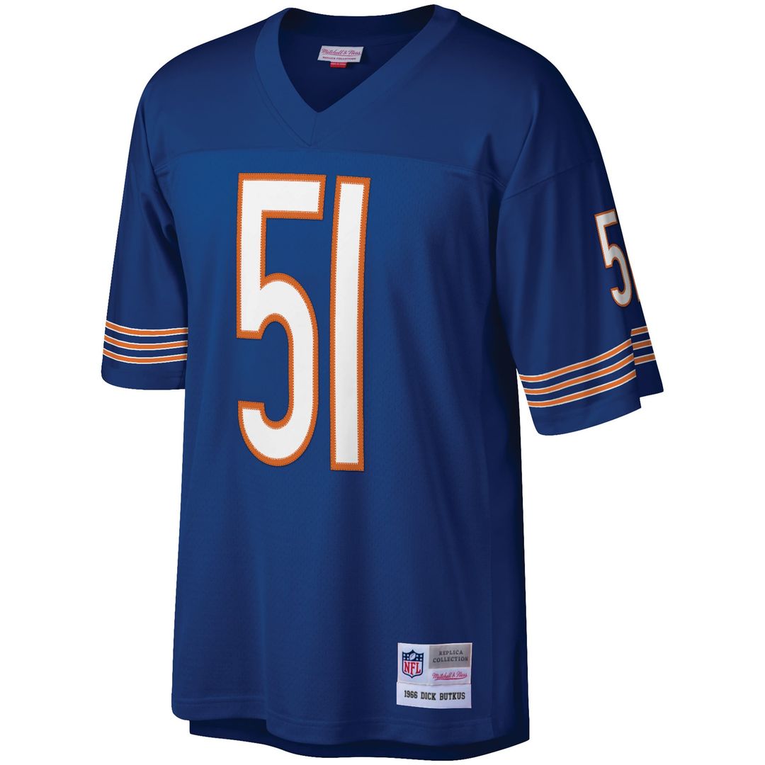 Men's Chicago Bears Dick Butkus Navy Retired Player Legacy Replica Jersey