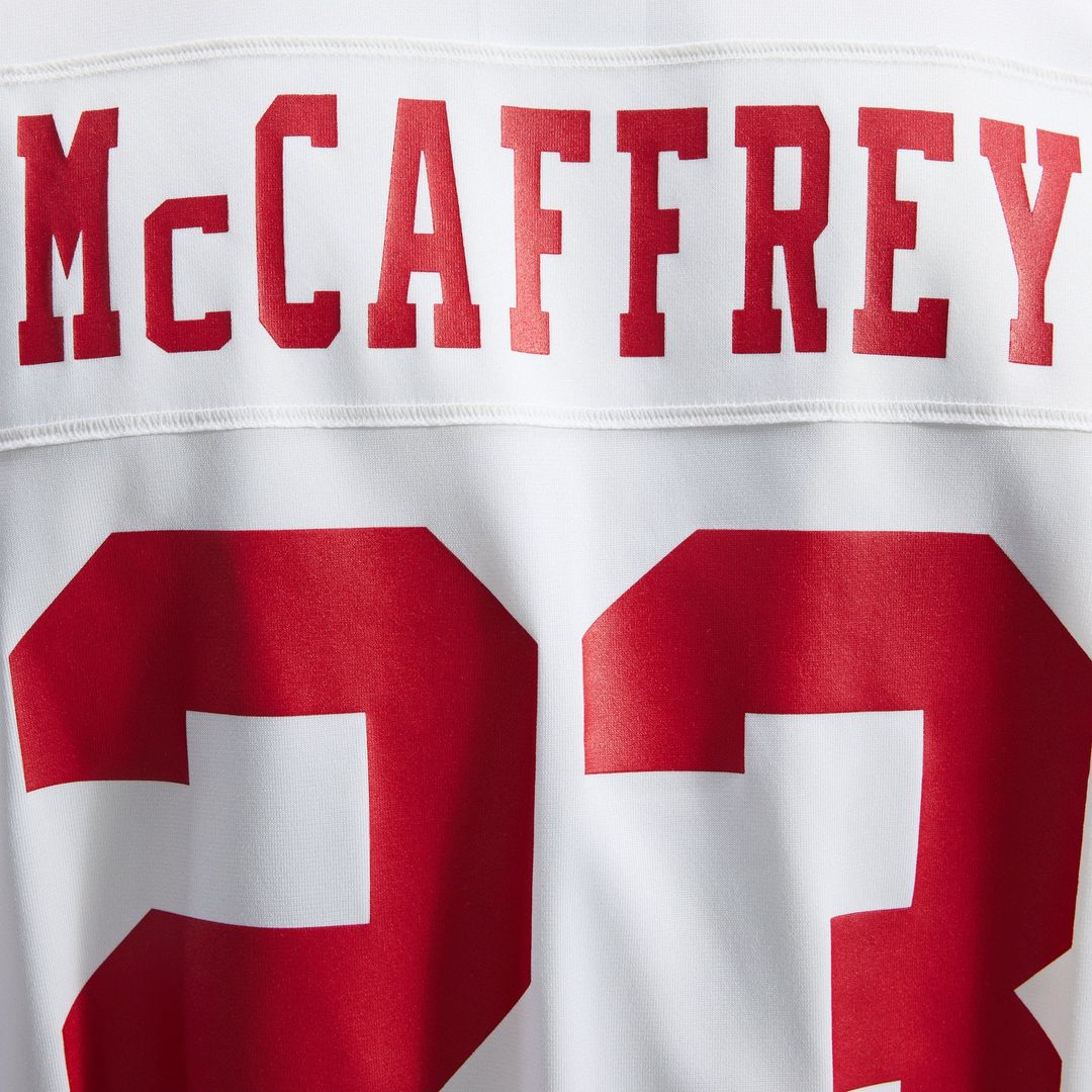 Men's San Francisco 49ers Christian McCaffrey Scarlet Game Player Jersey