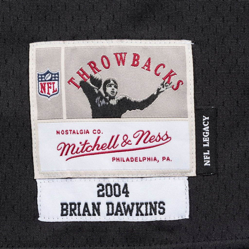 Men's Philadelphia Eagles Brian Dawkins Black Legacy Replica Jersey