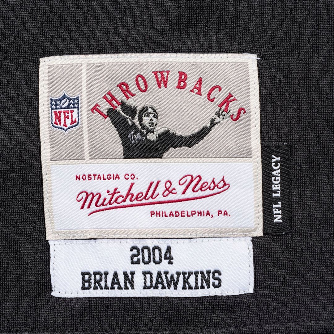 Men's Philadelphia Eagles Brian Dawkins Black Legacy Replica Jersey