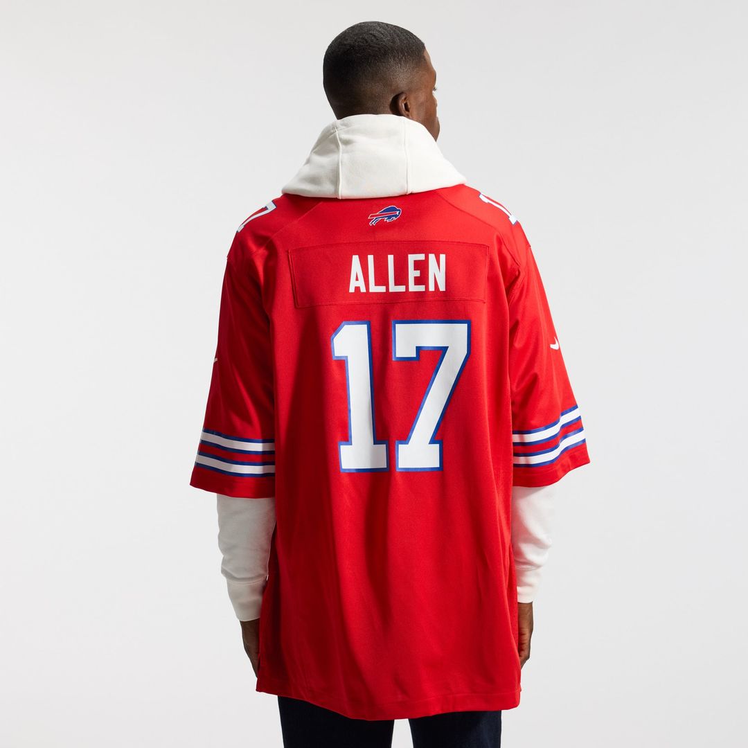 Men's Buffalo Bills Josh Allen Red Alternate