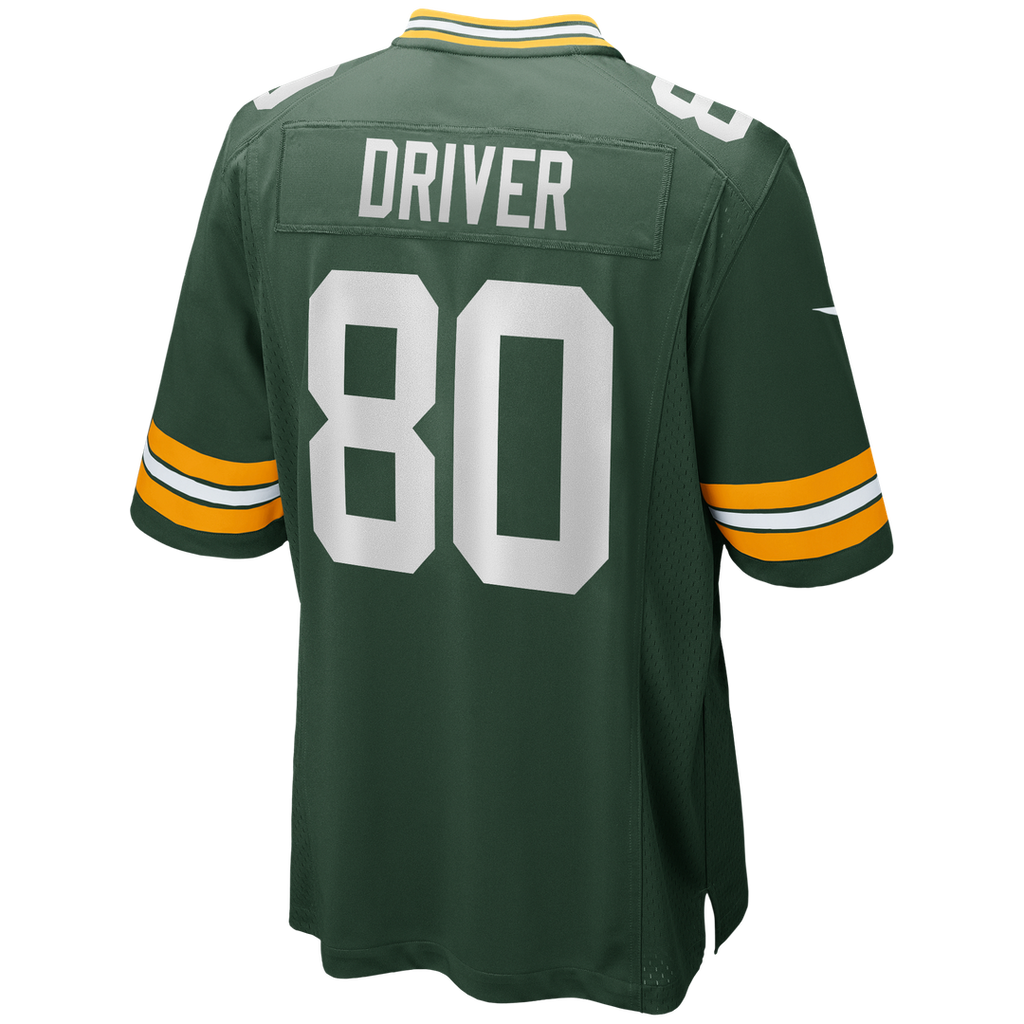 Men's Green Bay Packers Donald Driver Green Game Retired Player Jersey