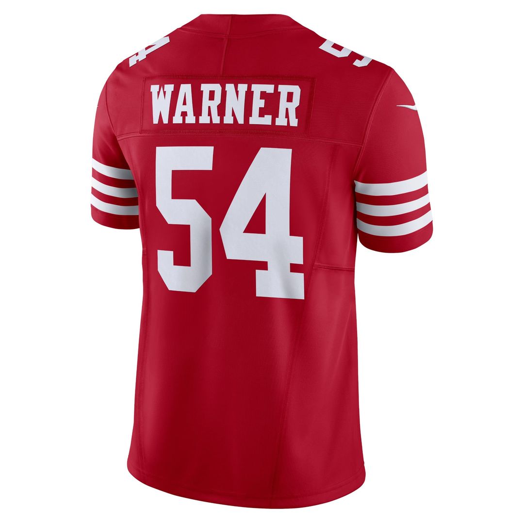 Men's San Francisco 49ers Fred Warner Scarlet Vapor F.U.S.E.