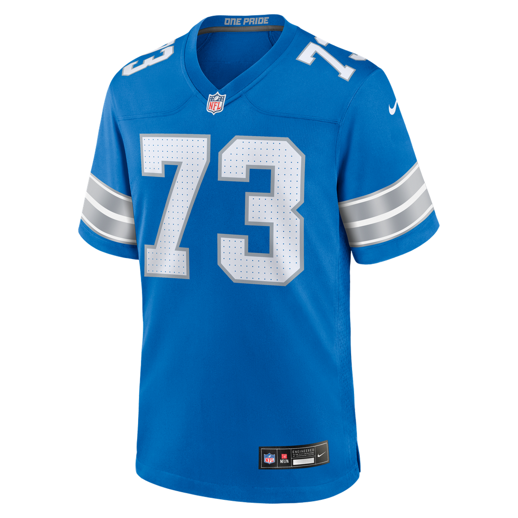 Men's Detroit Lions Christian Mahogany Blue Team