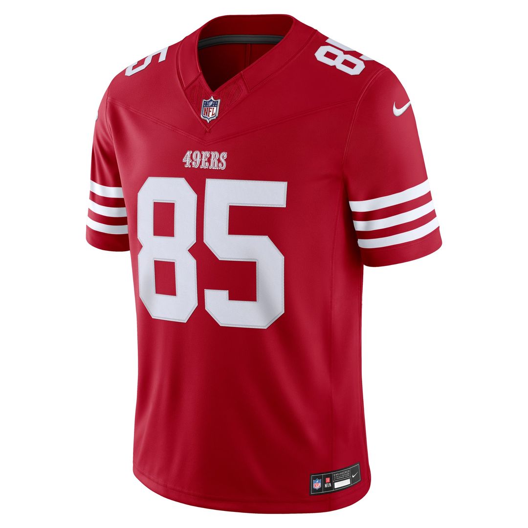 Men's San Francisco 49ers George Kittle Scarlet Team Vapor F.U.S.E. Stitched
