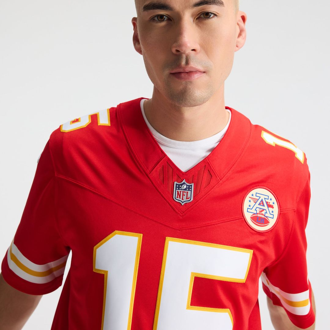 Men's Kansas City Chiefs Patrick Mahomes White Vapor F.U.S.E. Stitched