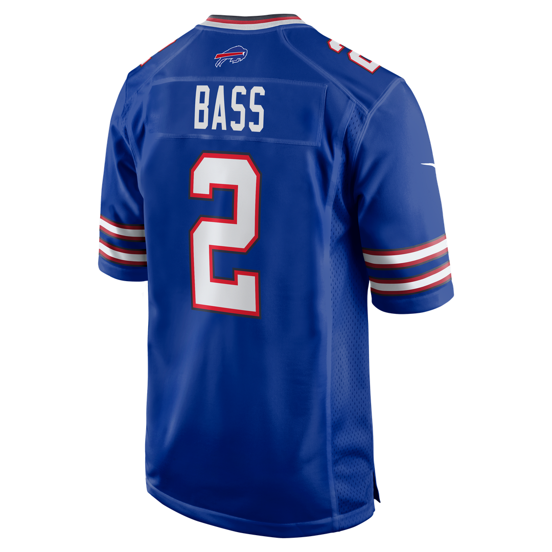 Men's Buffalo Bills Tyler Bass Royal Game Player Jersey