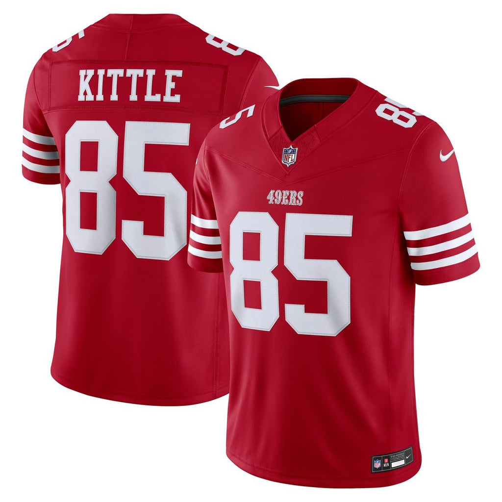 Men's San Francisco 49ers George Kittle Scarlet Team Vapor F.U.S.E. Stitched