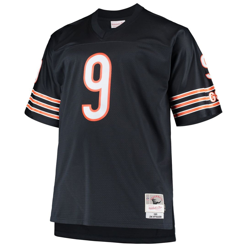 Men's Chicago Bears Jim McMahon Navy Big & Tall 1985 Retired Player Replica Jersey