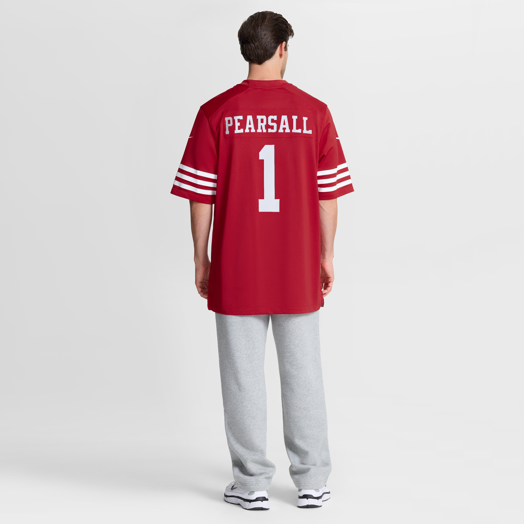 Men's San Francisco 49ers Ricky Pearsall Scarlet 80th Anniversary