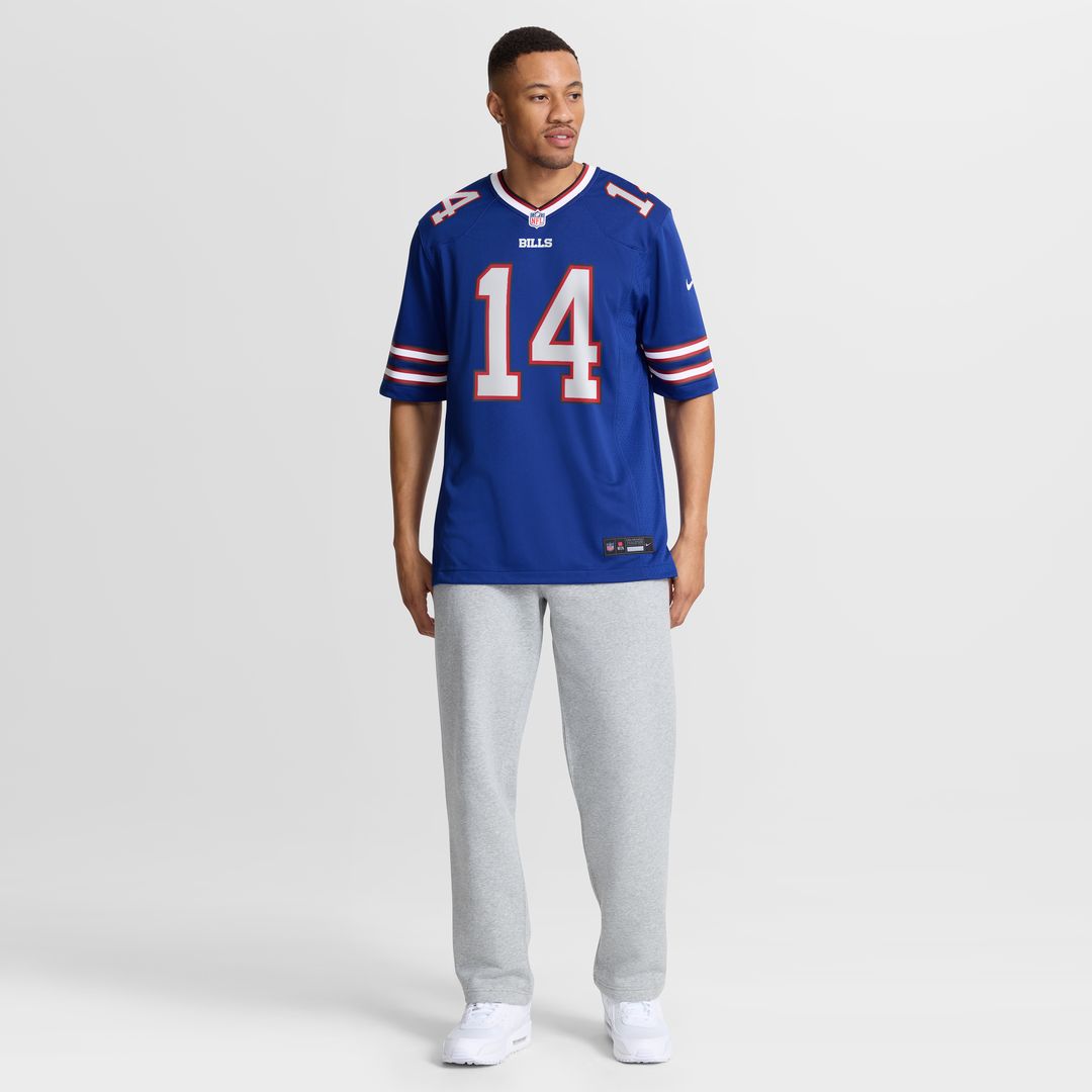 Men's Buffalo Bills Frank Reich Royal Game Retired Player Jersey