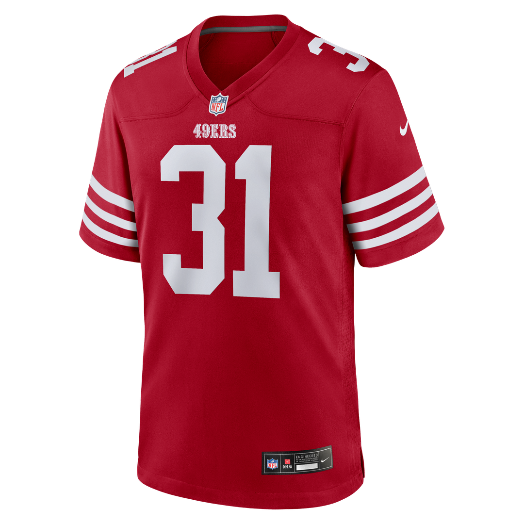 Men's San Francisco 49ers Isaac Guerendo Scarlet