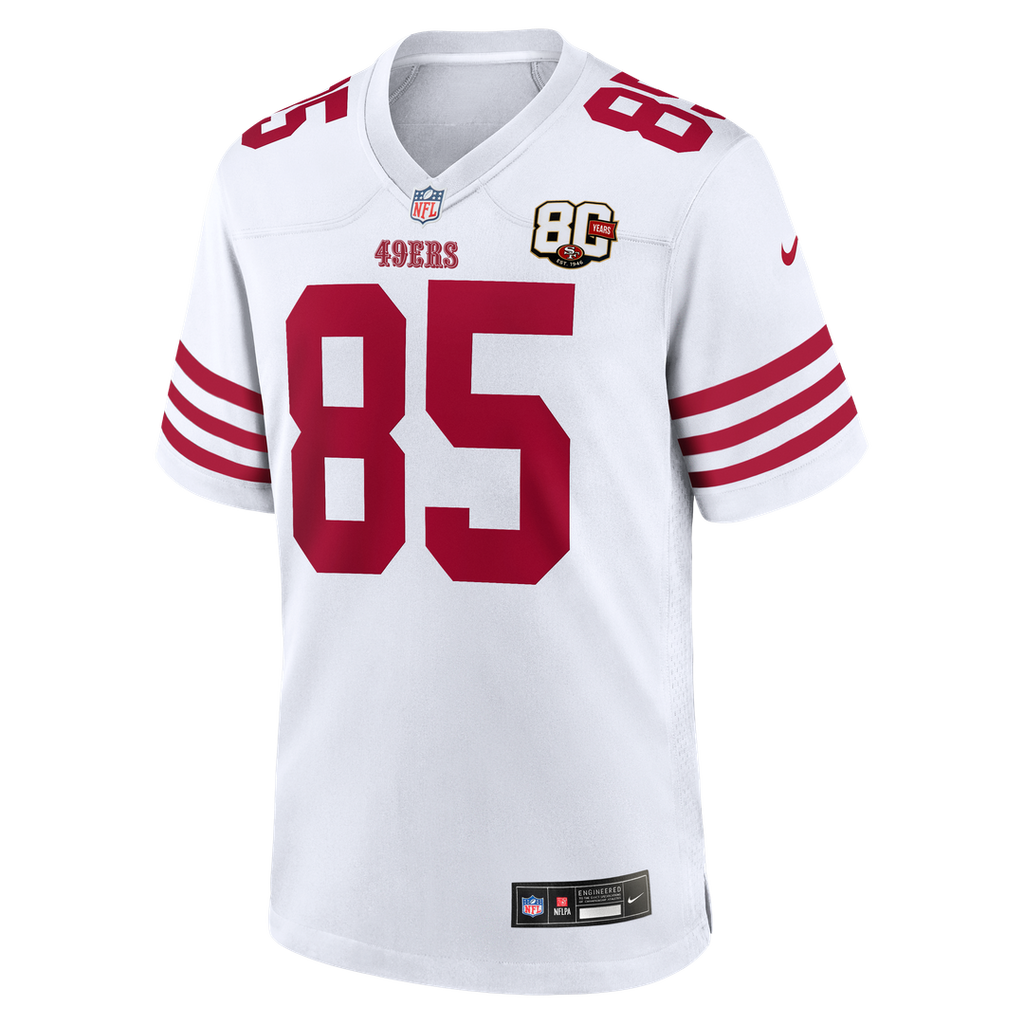 Men's San Francisco 49ers George Kittle Scarlet 80th Anniversary