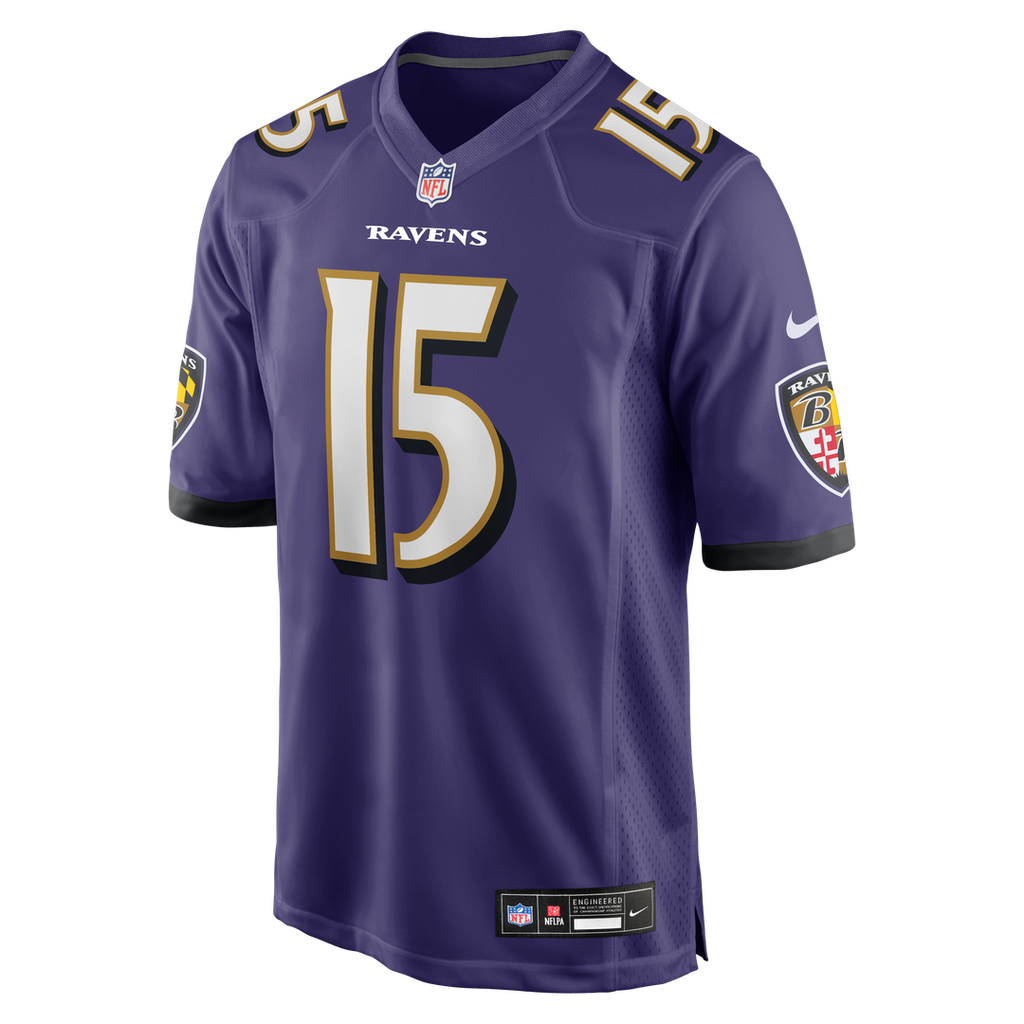 Men's Baltimore Ravens Cooper Rush Purple Team