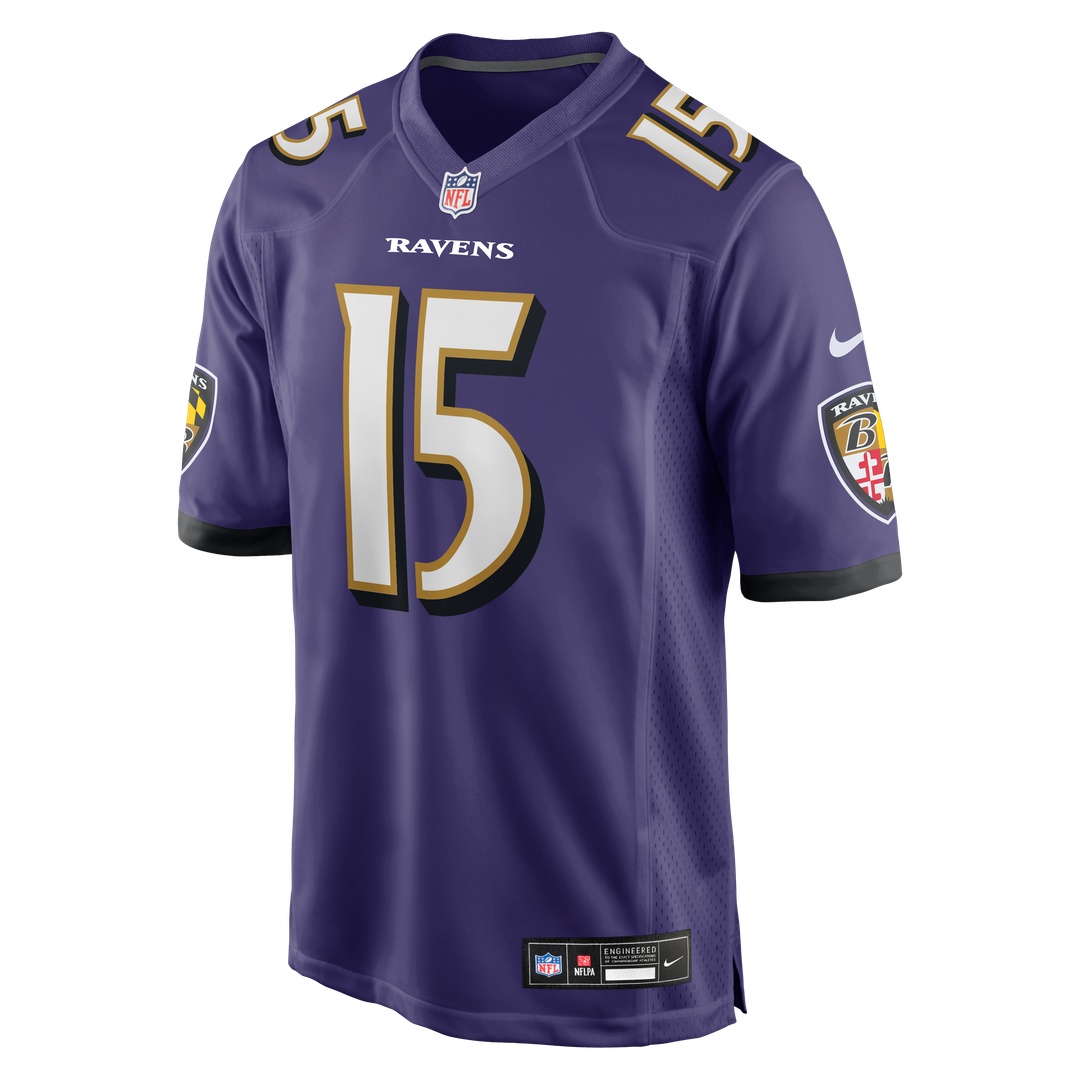 Men's Baltimore Ravens Cooper Rush Purple Team