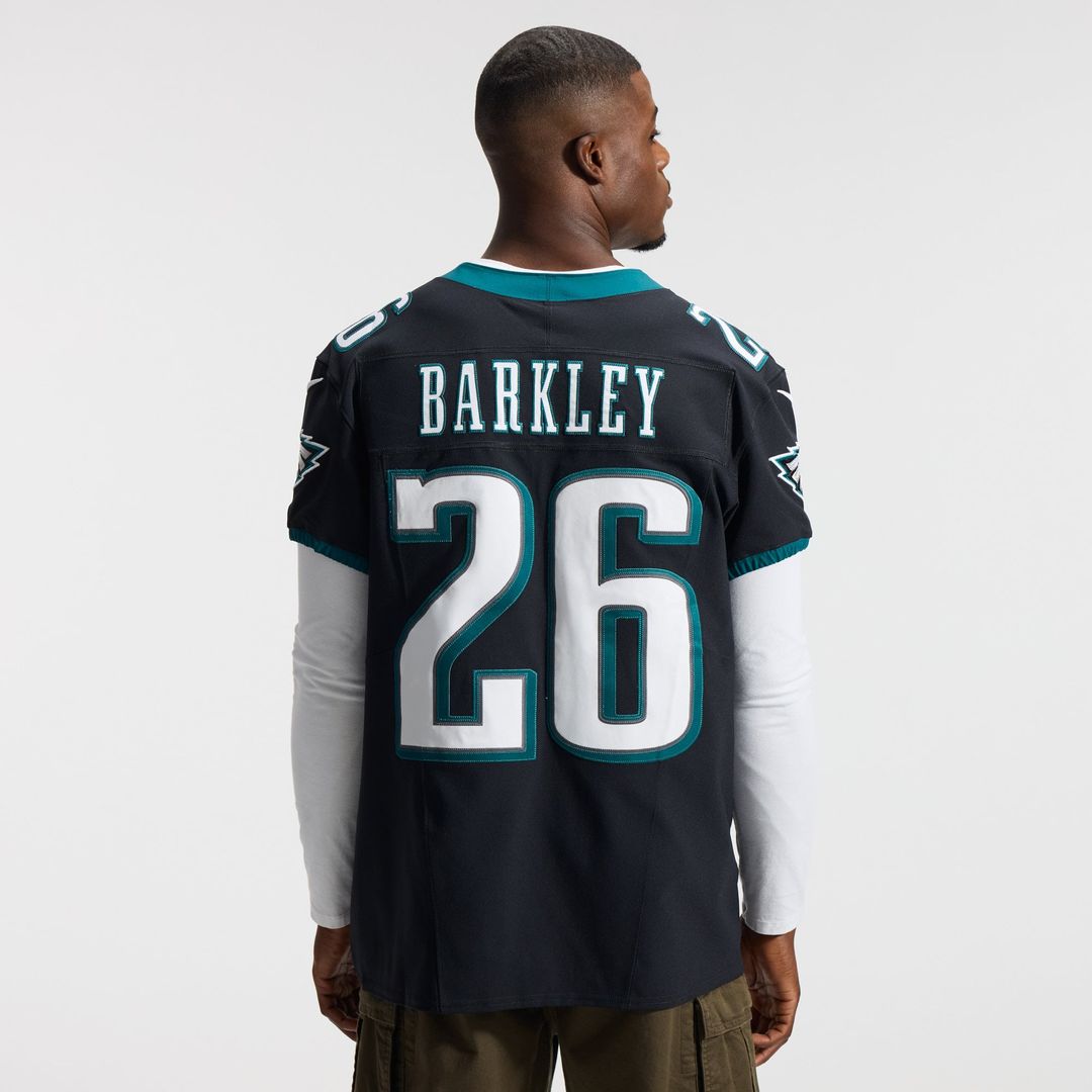 Men's Philadelphia Eagles Saquon Barkley Black Alternate Vapor F.U.S.E. Elite Jersey