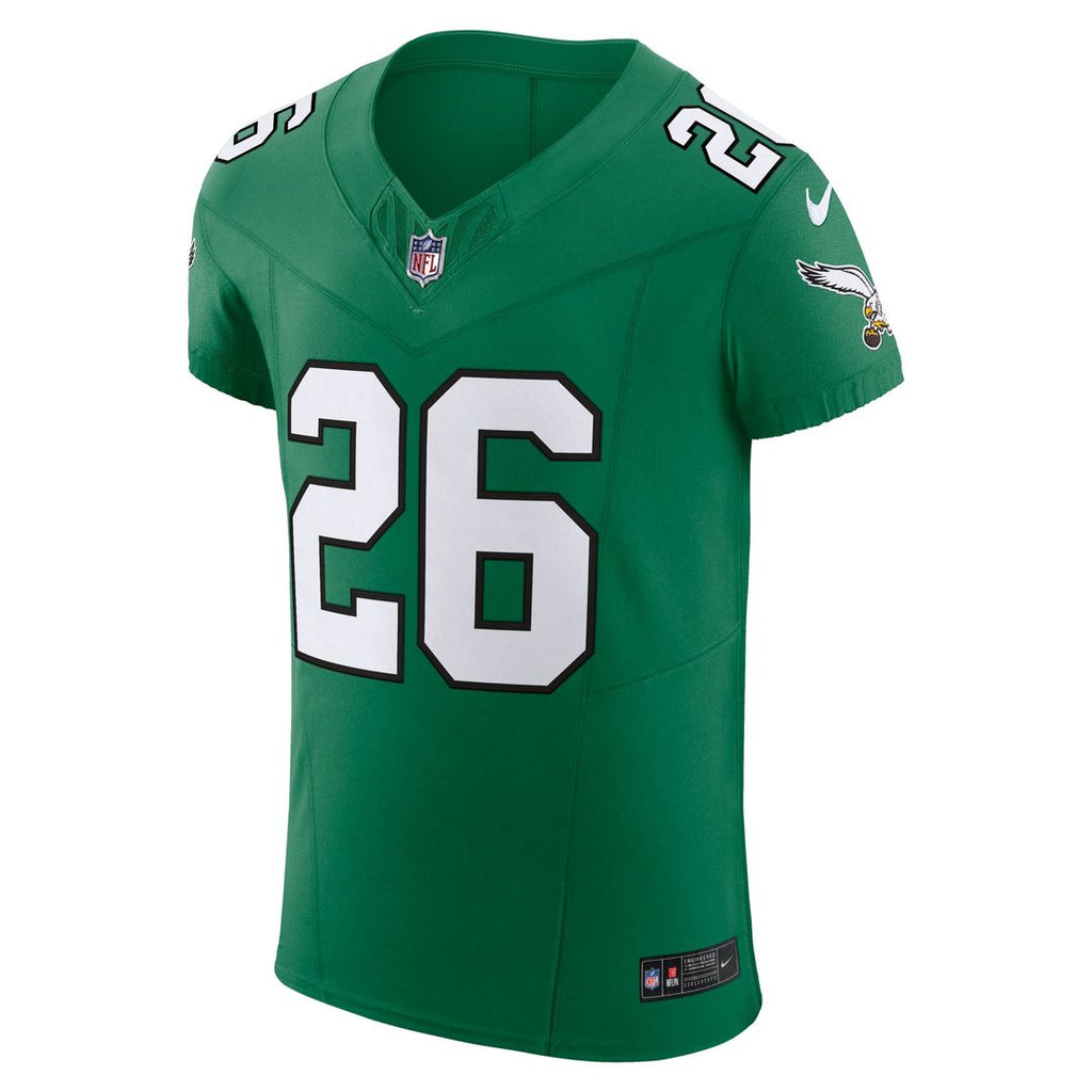 Men's Philadelphia Eagles Saquon Barkley Black Alternate Vapor F.U.S.E. Elite Jersey