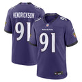 Men's Baltimore Ravens Trey Hendrickson Purple Team