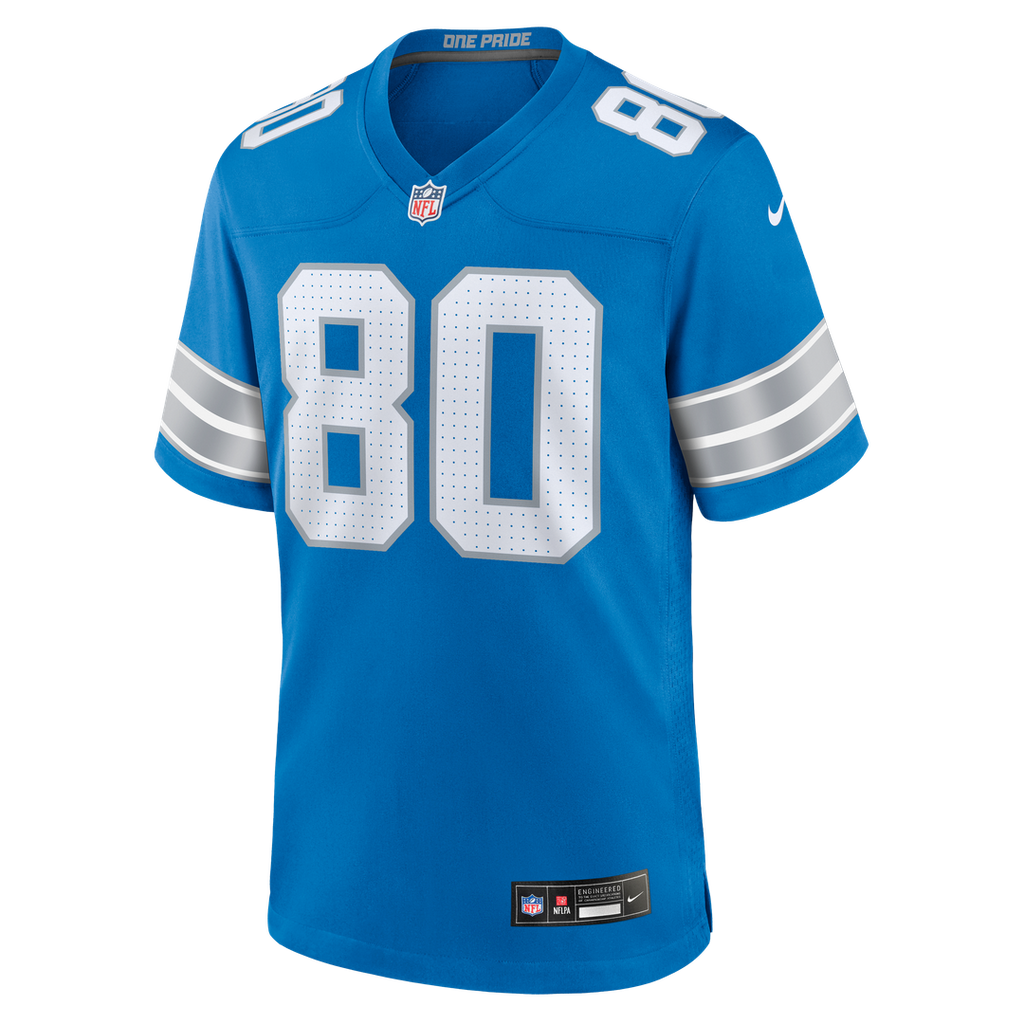 Men's Detroit Lions Malik Cunningham Blue Team