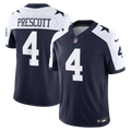Men's Dallas Cowboys Dak Prescott Navy Alternate Vapor F.U.S.E. Stitched