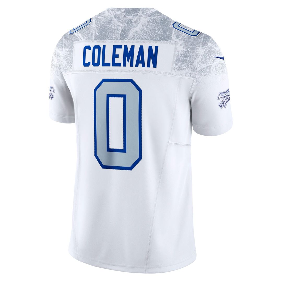 Men's Buffalo Bills Keon Coleman White Rivalries Collection Stitched