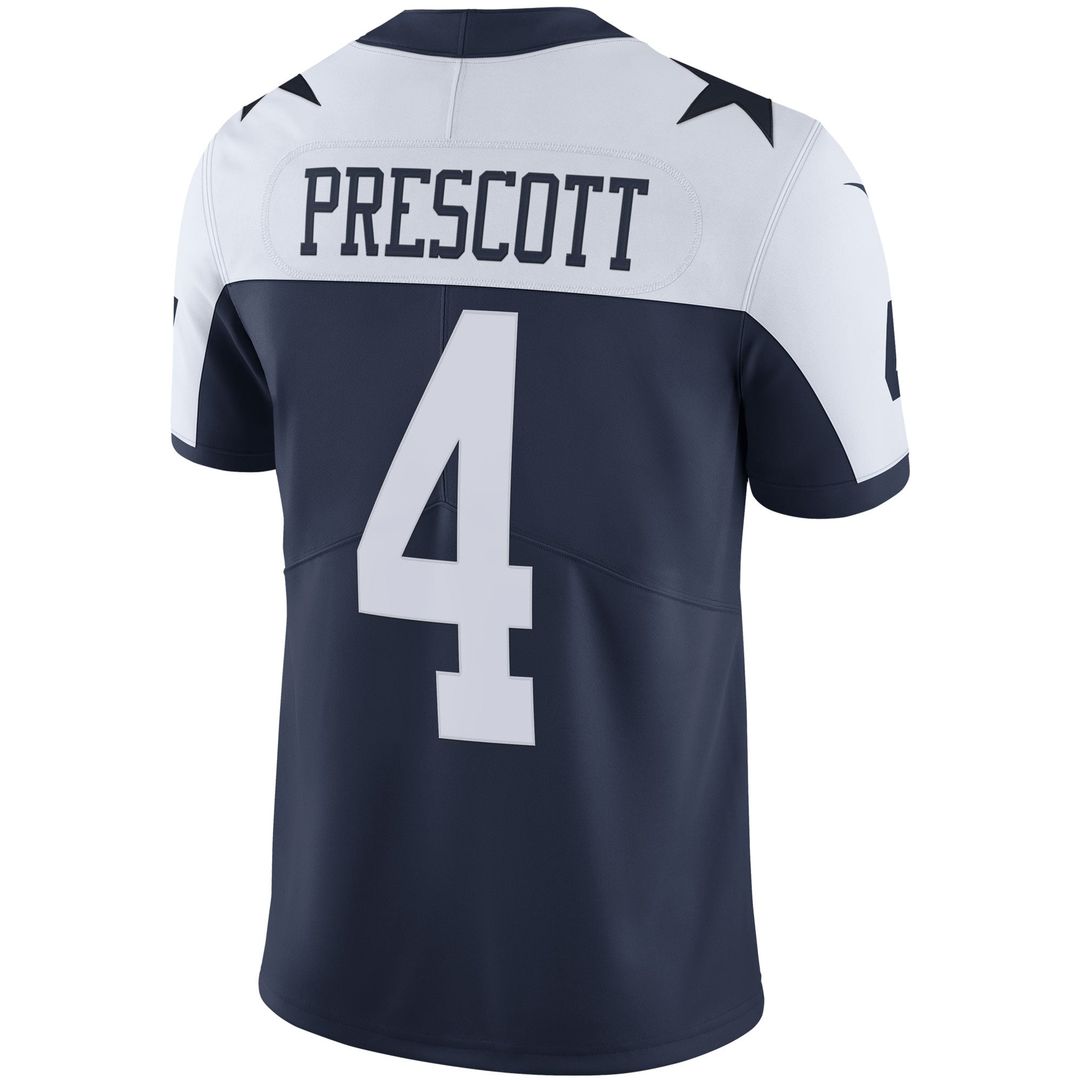 Men's Dallas Cowboys Dak Prescott White Vapor Limited Player Jersey