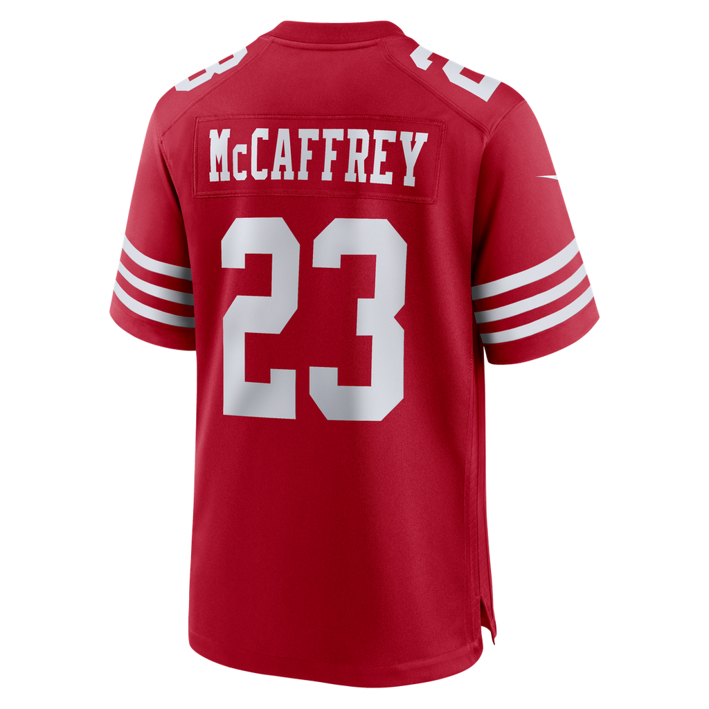 Men's San Francisco 49ers Christian McCaffrey Scarlet Game Player Jersey