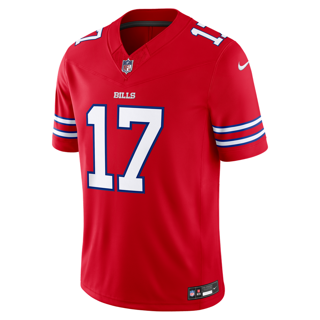 Men's Buffalo Bills Josh Allen White Vapor F.U.S.E. Stitched