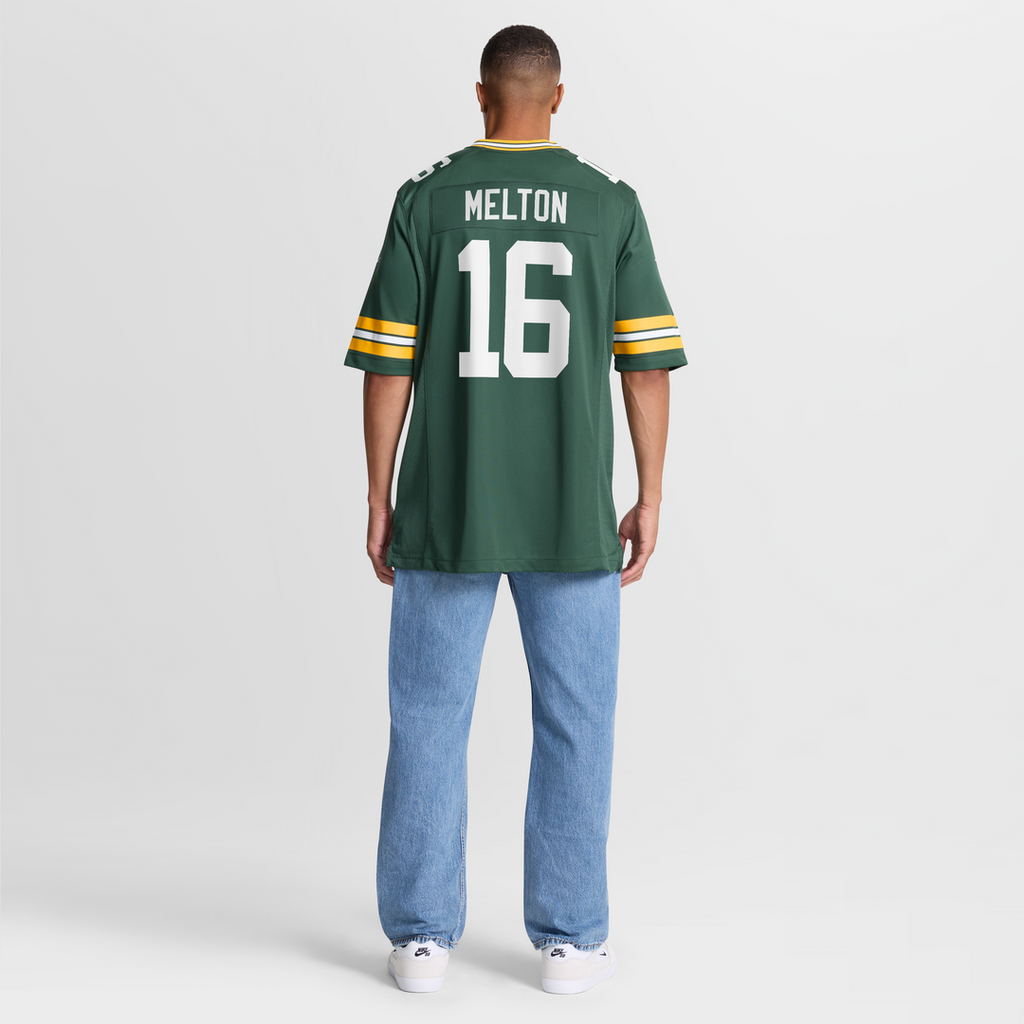 Men's Green Bay Packers Bo Melton Green Team Jersey