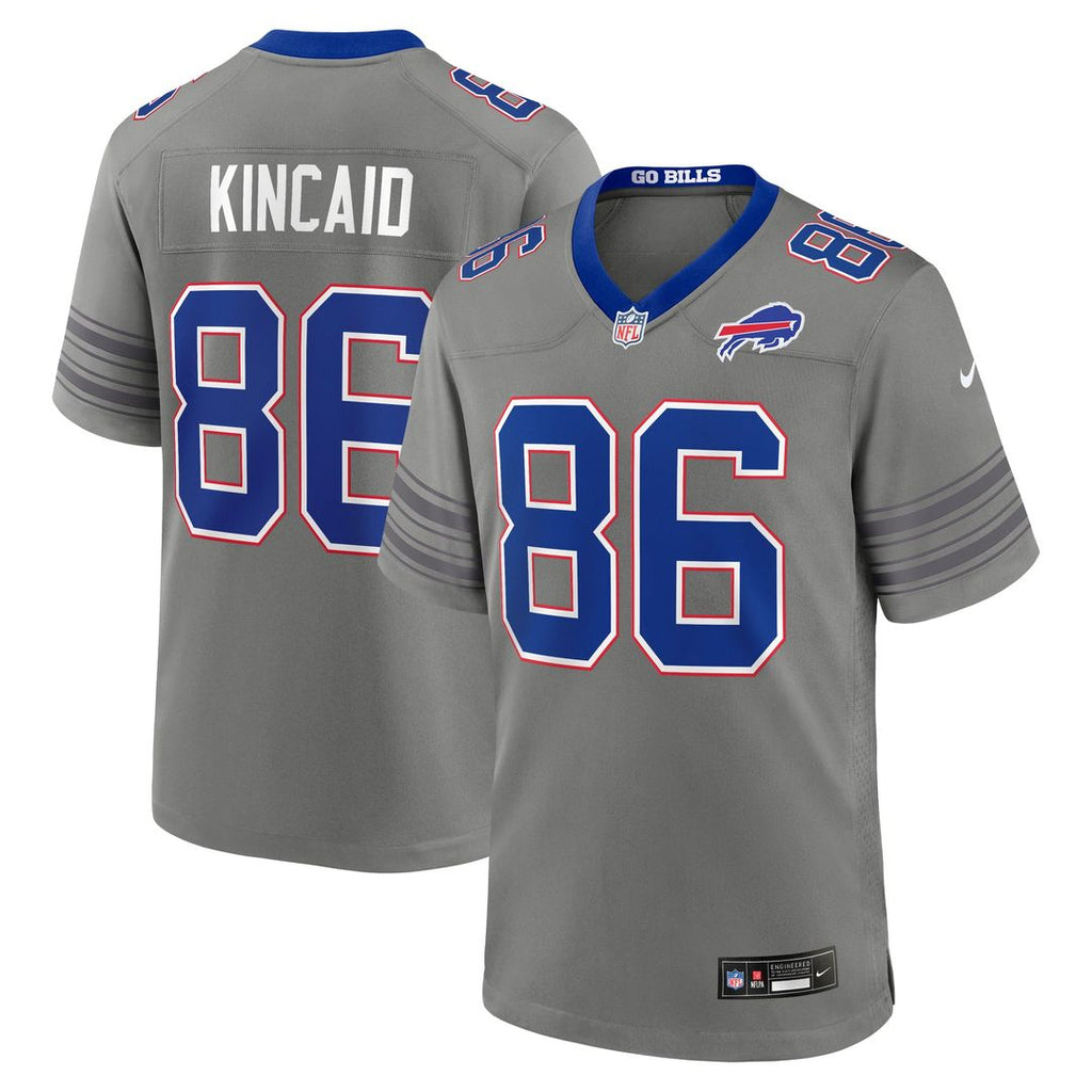 Men's Buffalo Bills Dalton Kincaid Gray Nickel City