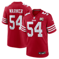 Men's San Francisco 49ers Fred Warner Scarlet 80th Anniversary
