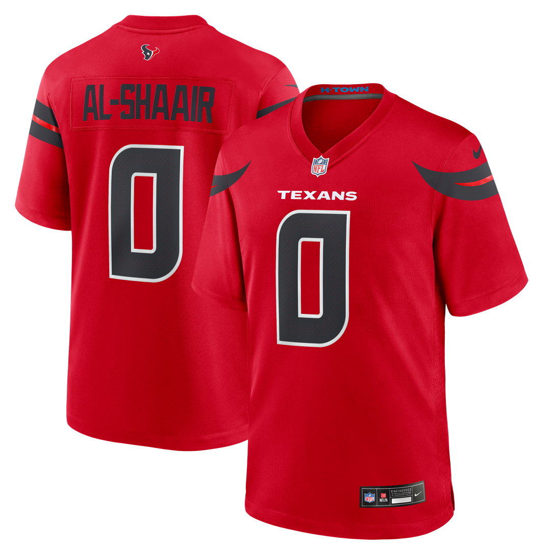 Men's Houston Texans Azeez Al-Shaair Red Alternate