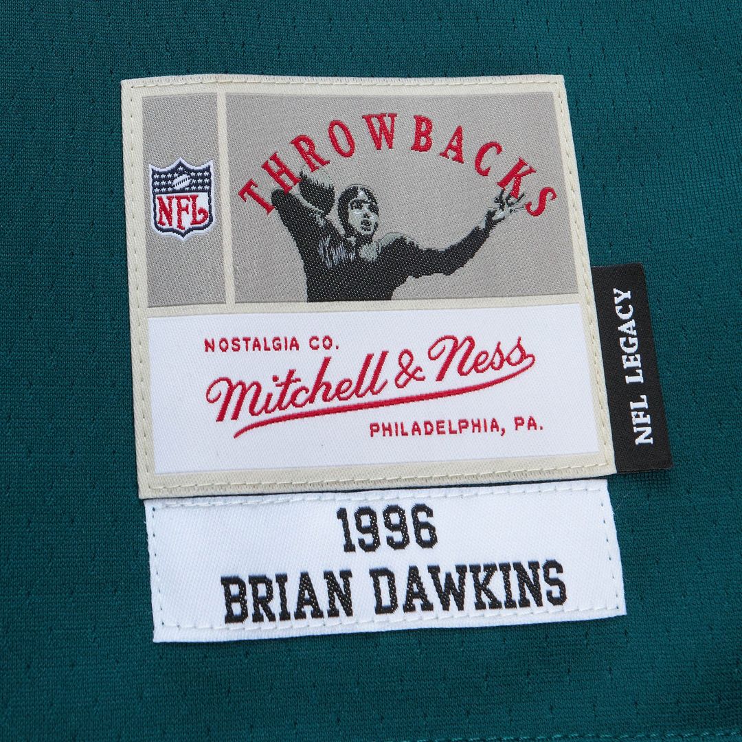 Men's Philadelphia Eagles Brian Dawkins Green Legacy Replica Jersey