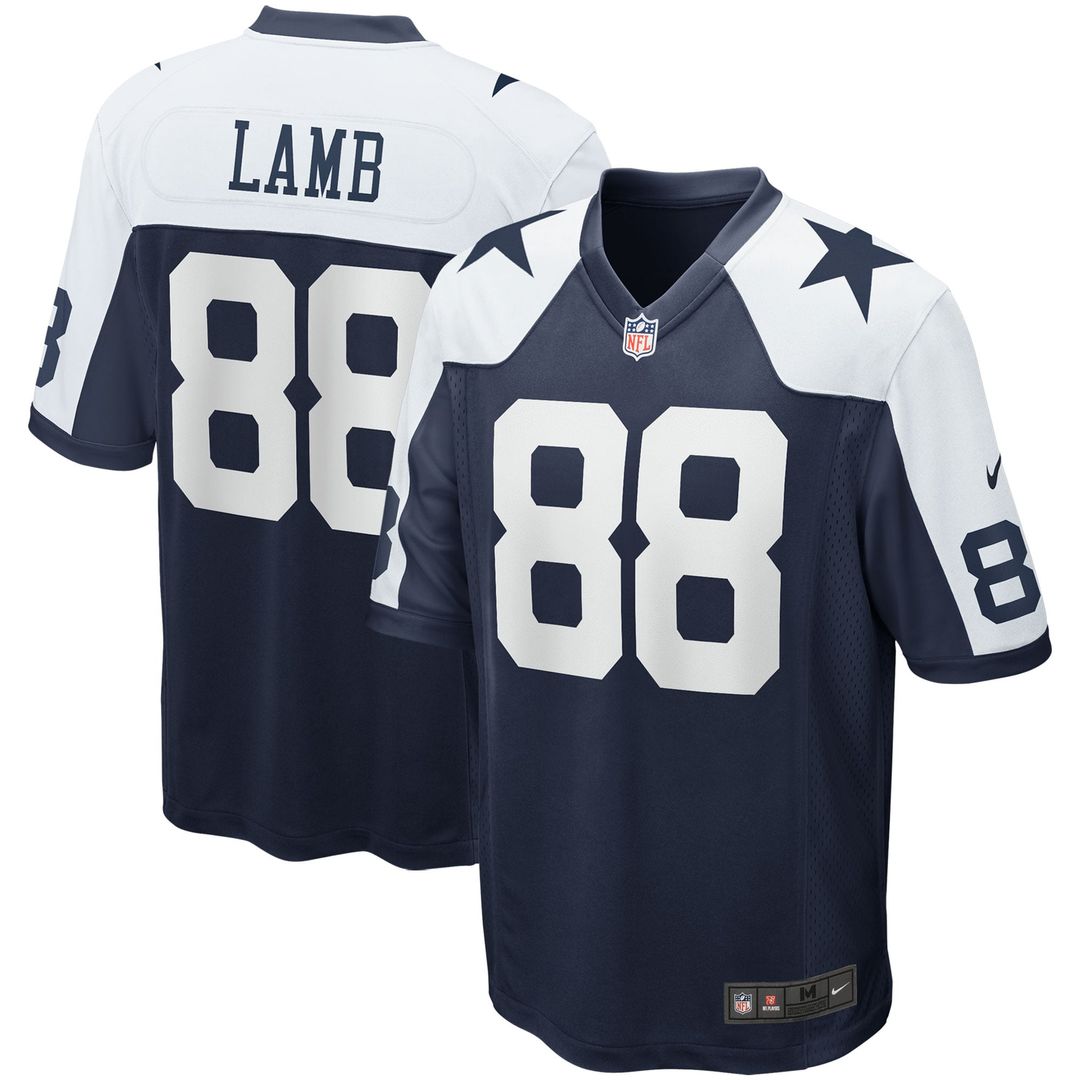 Men's Dallas Cowboys CeeDee Lamb Navy Alternate Game Team Jersey