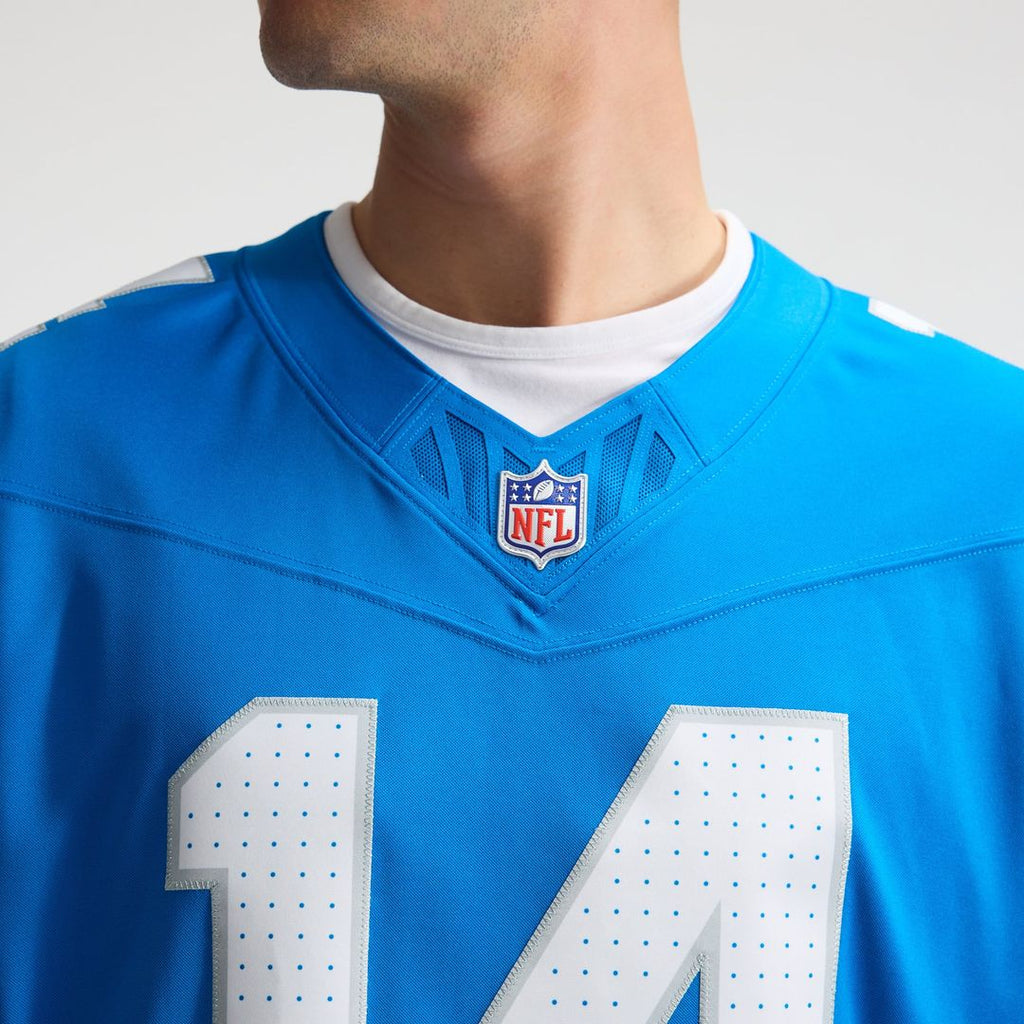 Men's Detroit Lions Amon-Ra St. Brown Blue Team Vapor F.U.S.E. Stitched