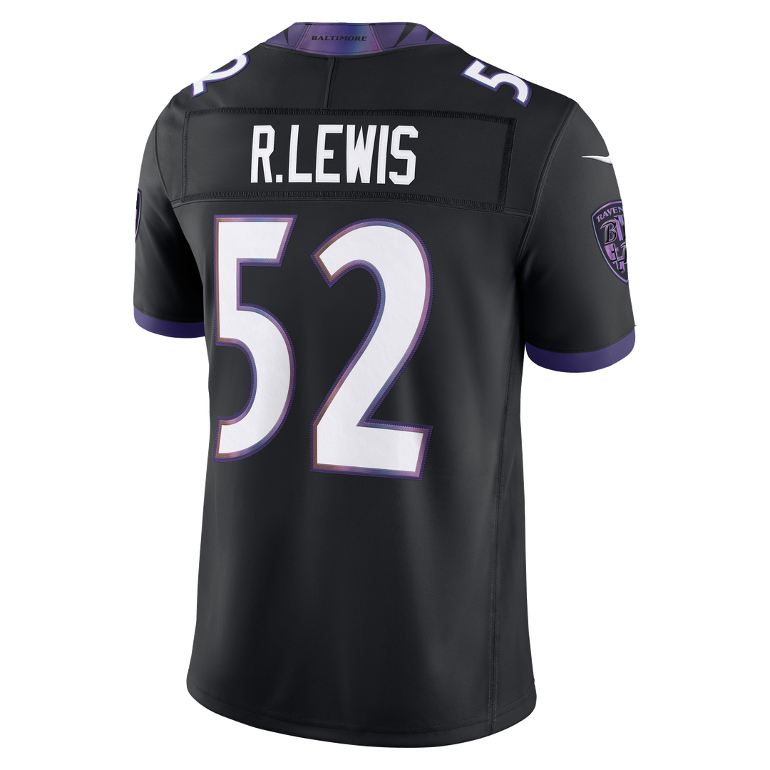Men's Baltimore Ravens Ray Lewis Black Alternate Vapor F.U.S.E. Stitched Retired Player