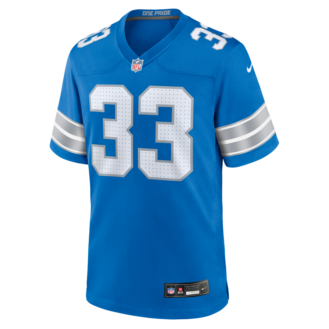 Men's Detroit Lions Sione Vaki Blue Team
