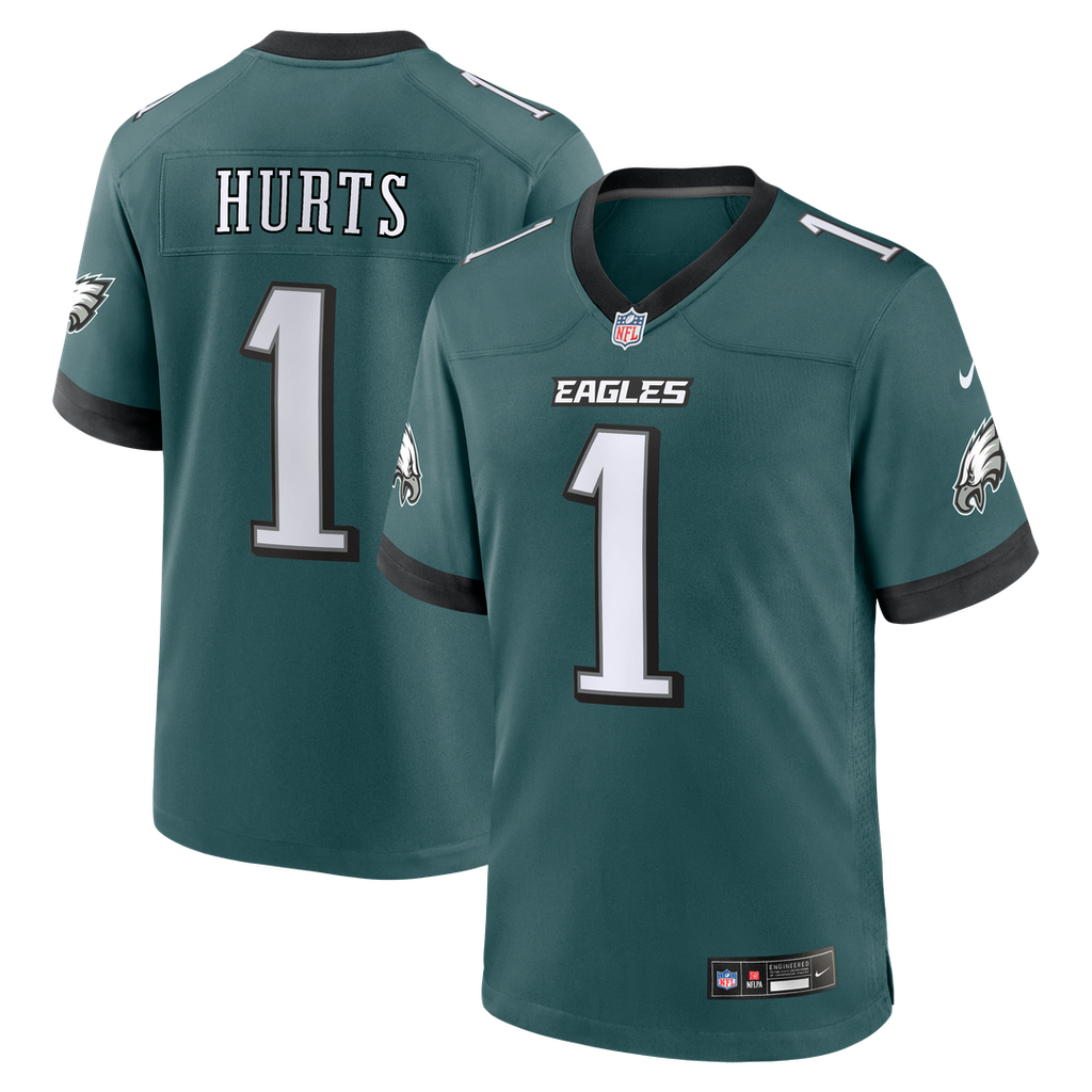 Men's Philadelphia Eagles Jalen Hurts Midnight Green Team