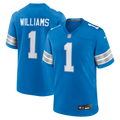 Men's Detroit Lions Jameson Williams Blue Game Player Jersey