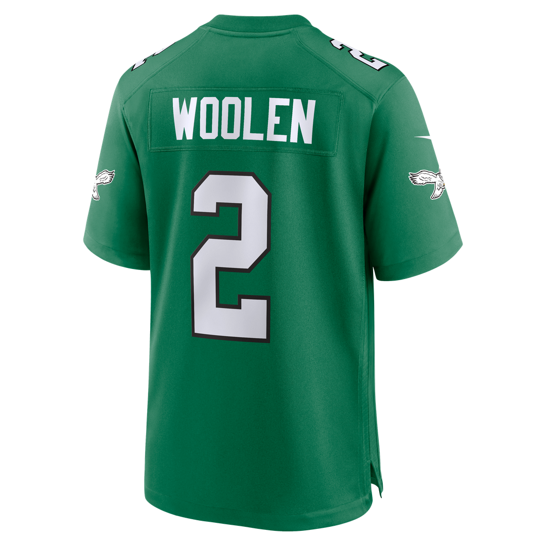 Men's Philadelphia Eagles Tariq Woolen Kelly Green Alternate
