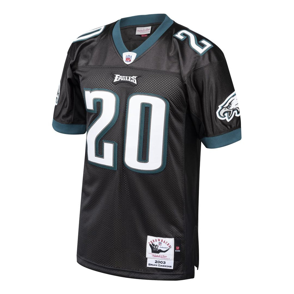 Men's Philadelphia Eagles 2003 Brian Dawkins Black Authentic Throwback Retired Player Jersey