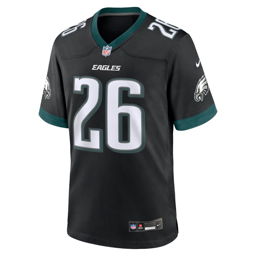 Men's Philadelphia Eagles Saquon Barkley Black Alternate