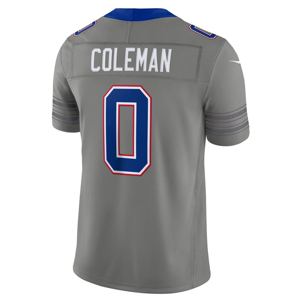 Men's Buffalo Bills Keon Coleman Gray Nickel City Vapor F.U.S.E. Stitched